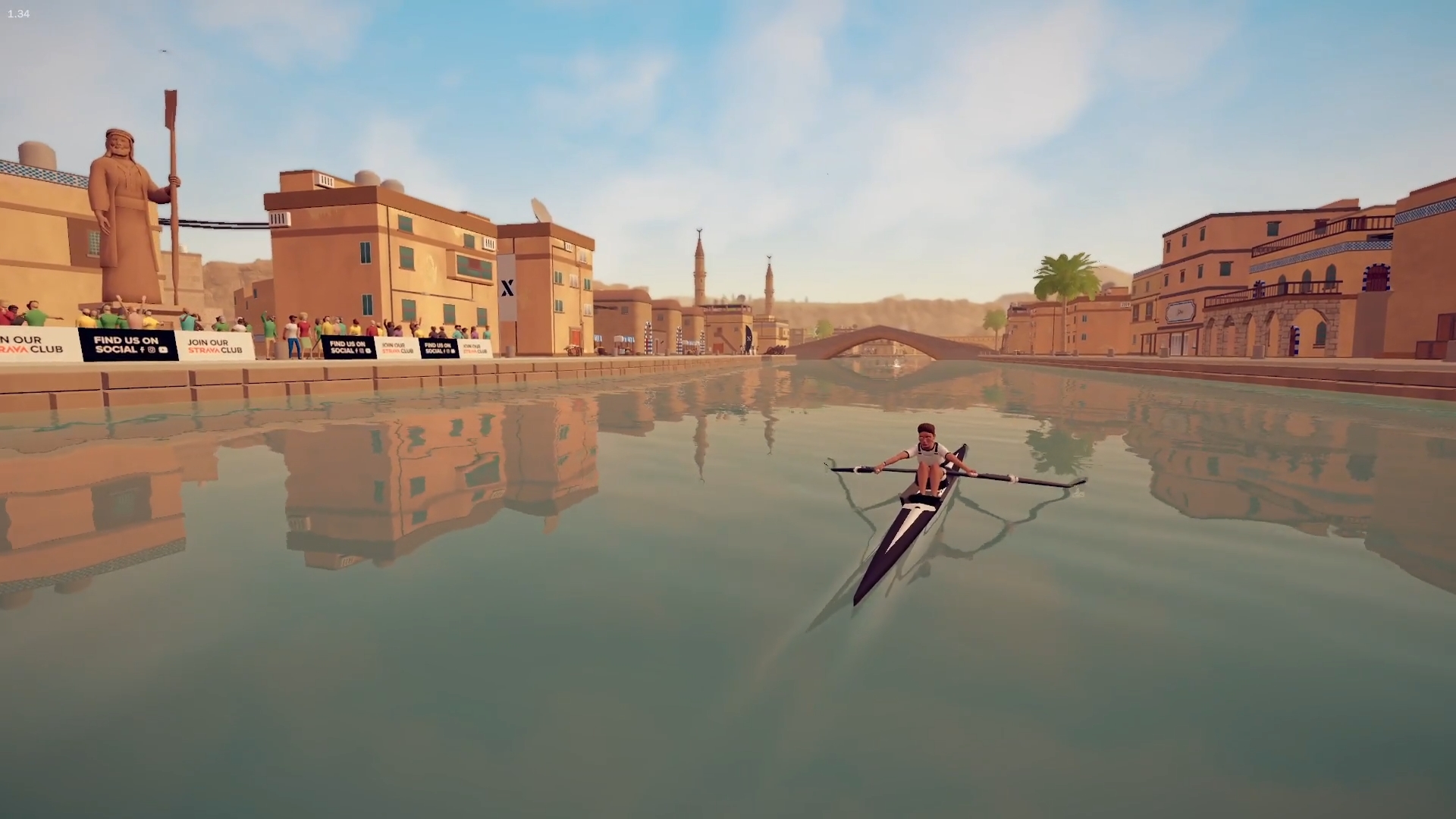 Row through the new desert city